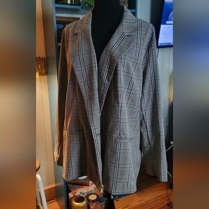 Ava & Viv Plaid Blazer